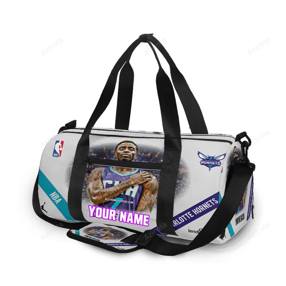 Charlotte hornets dwayne bacon1 personalized name travel bag gym bag 454 Travel Bag