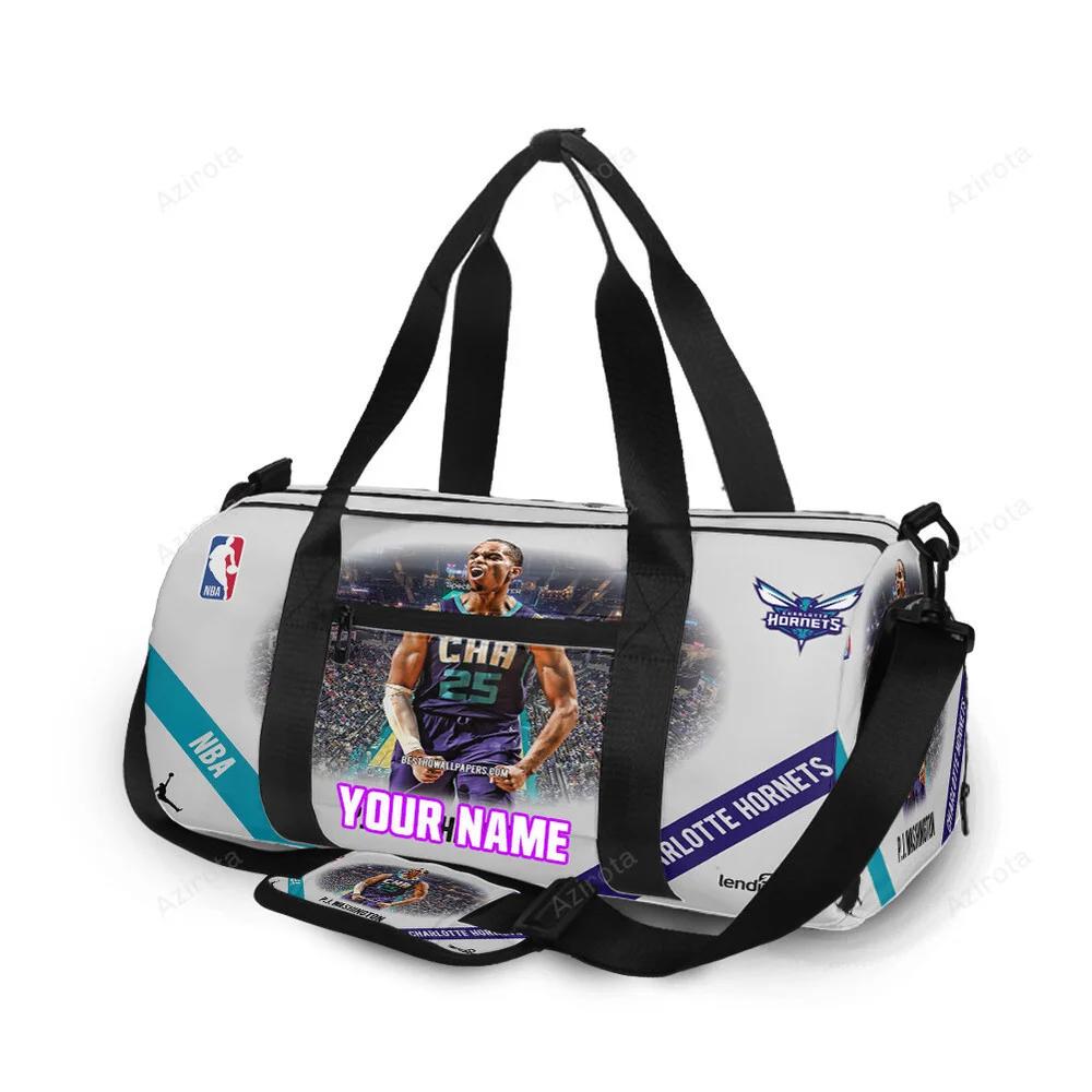 Charlotte hornets pj washington1 personalized name travel bag gym bag 285 Travel Bag