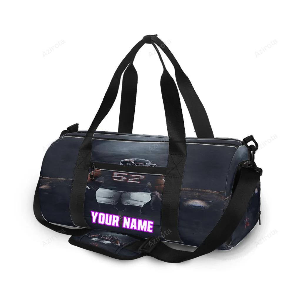 Chicago bears khalil mack2 personalized name travel bag gym bag 334 Travel Bag