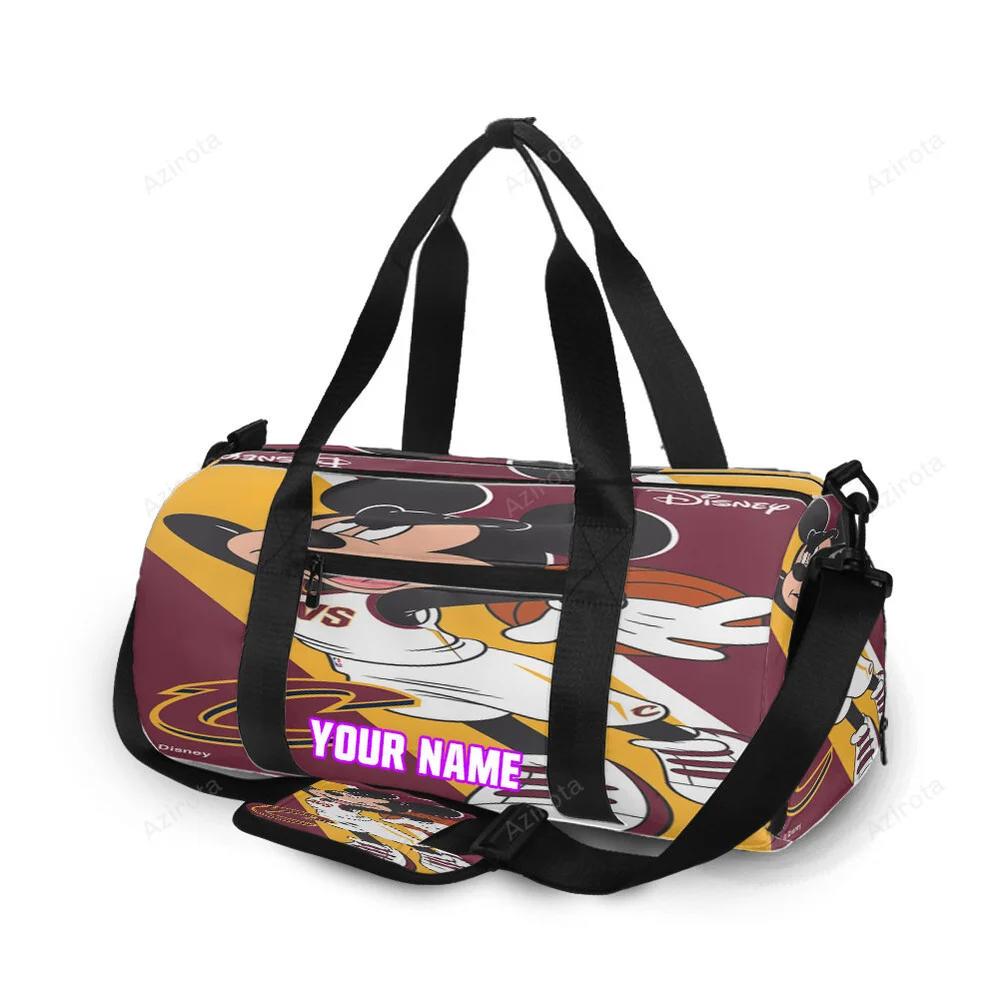 Cleveland cavaliers mickey disney2 personalized name travel bag gym bag 1542 Travel Bag