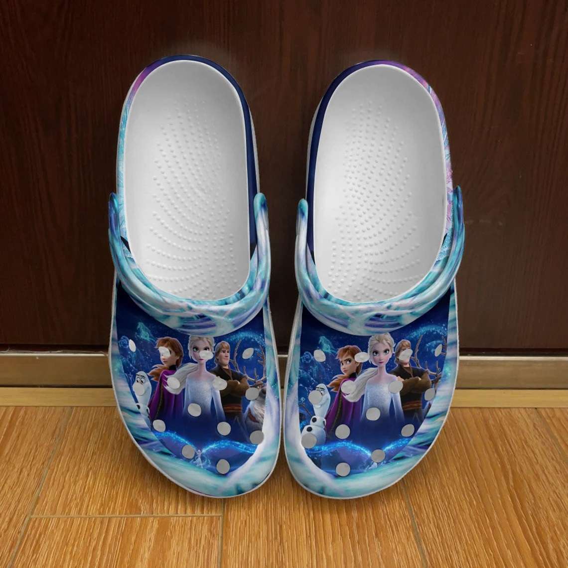 Crocs outfit - frozen elsa anna olaf kristoff blue disney graphic cartoon unisex crocs clogs crocband shoes - 743 Crocs Outfit