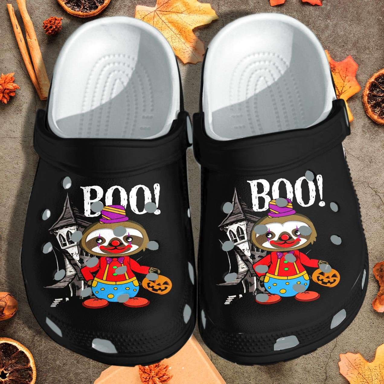 Crocs outfit - halloween cute sloth joking clown crocs crocband clogs shoes - 1016 Crocs Outfit