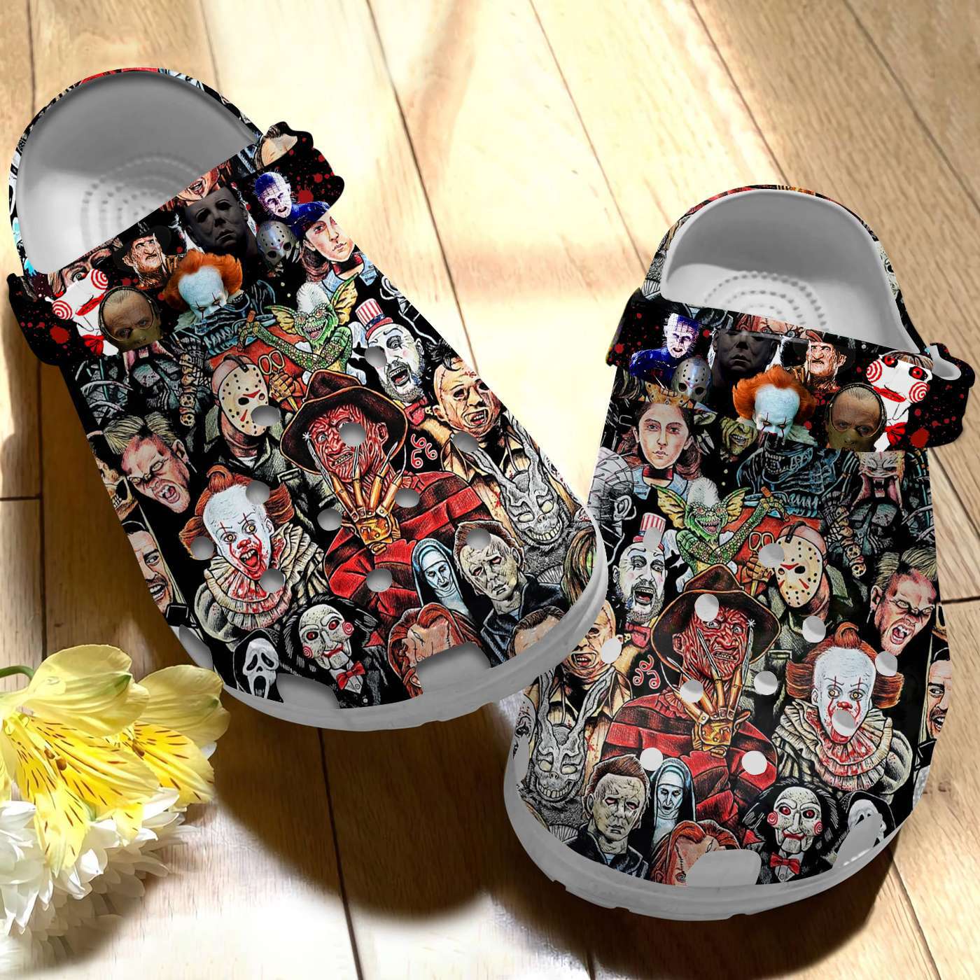 Crocs outfit - halloween just a girl who loves horror movies character crocs crocband clogs - 1059 Crocs Outfit
