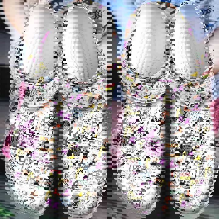 Crocs outfit - hocus pocus white classic crocs crocband clogs - 1245 Crocs Outfit