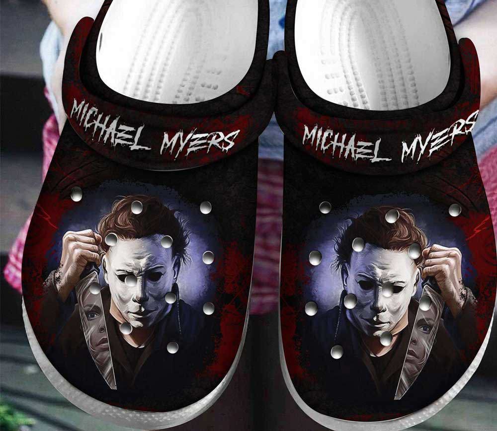 Crocs outfit - michael myers horror face crocs crocband clogs shoes - 1427 Crocs Outfit