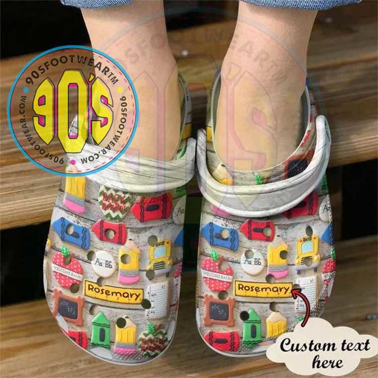 Crocs outfit - personalized crocs for teachers – cookies education symbols clogs - 1667 Crocs Outfit