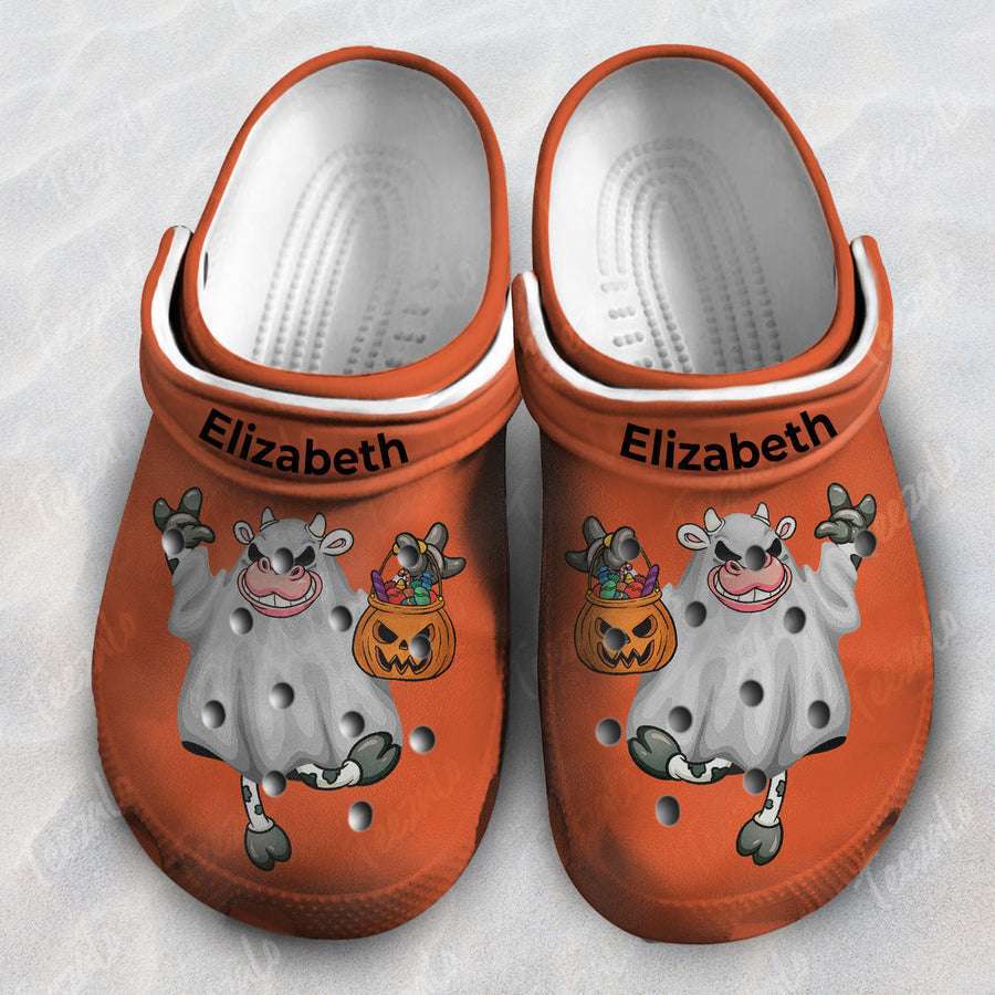 Crocs outfit - personalized funny cow ghost halloween crocs clogs crocband shoes - 1715 Crocs Outfit