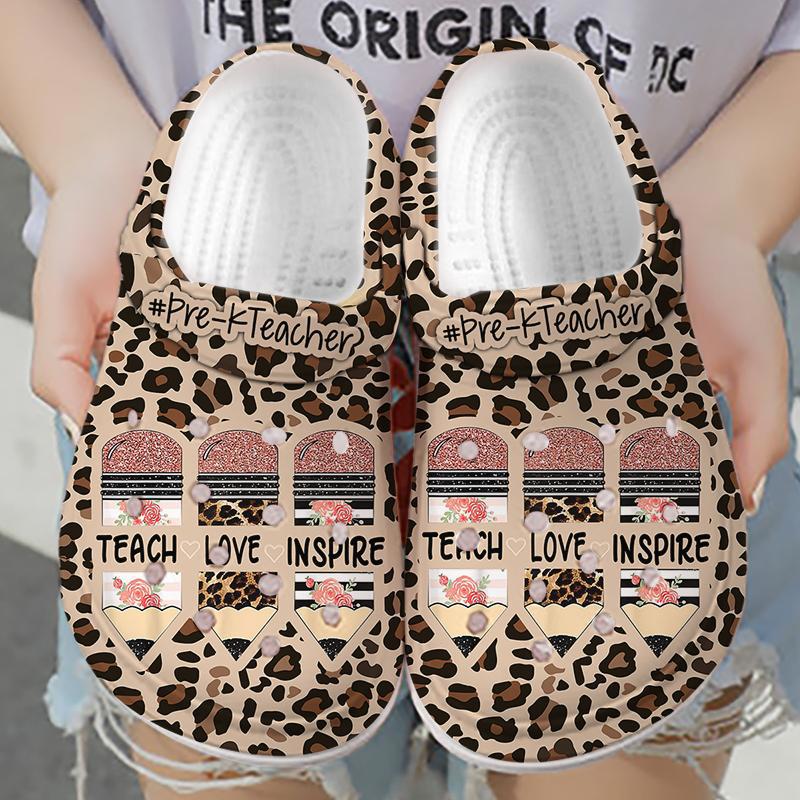 Crocs outfit - teach love inspire pre-k teacher crocs crocband clog shoes for men women - 2146 Crocs Outfit