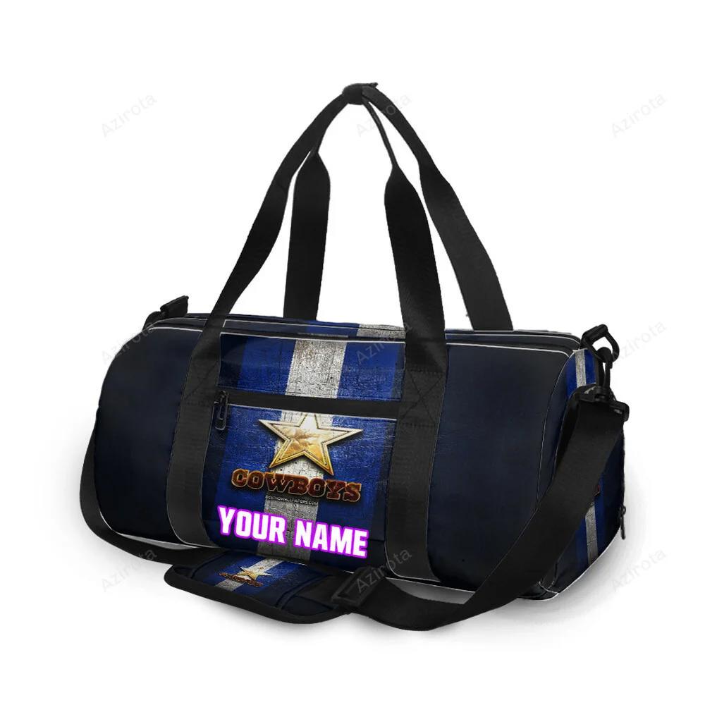 Dallas cowboys golden star personalized name travel bag gym bag 207 Travel Bag