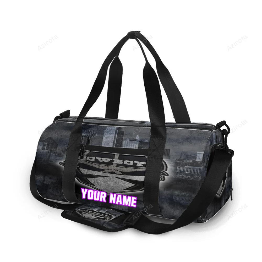 Dallas cowboys skull wearing mask city personalized name travel bag gym bag 193 Travel Bag