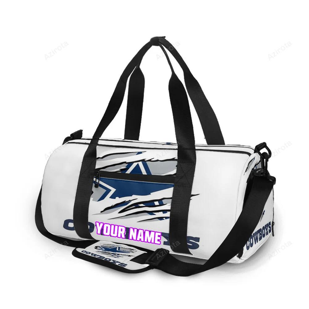 Dallas cowboys tear star personalized name travel bag gym bag 1306 Travel Bag