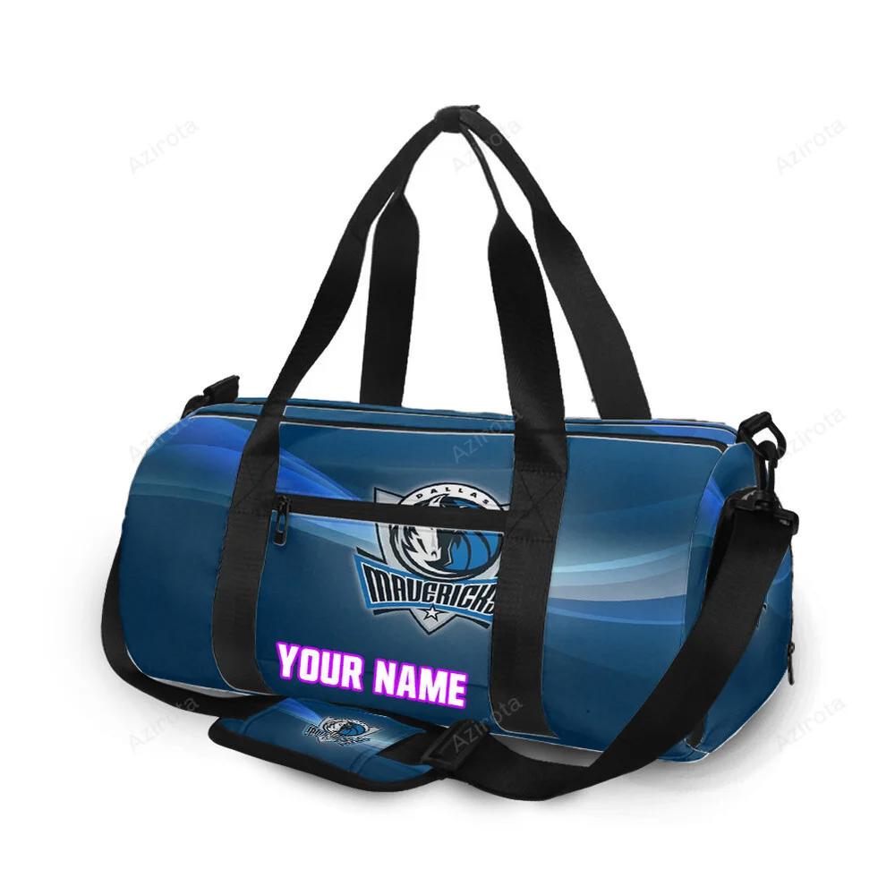 Dallas mavericks logo art 2 personalized name travel bag gym bag 1396 Travel Bag