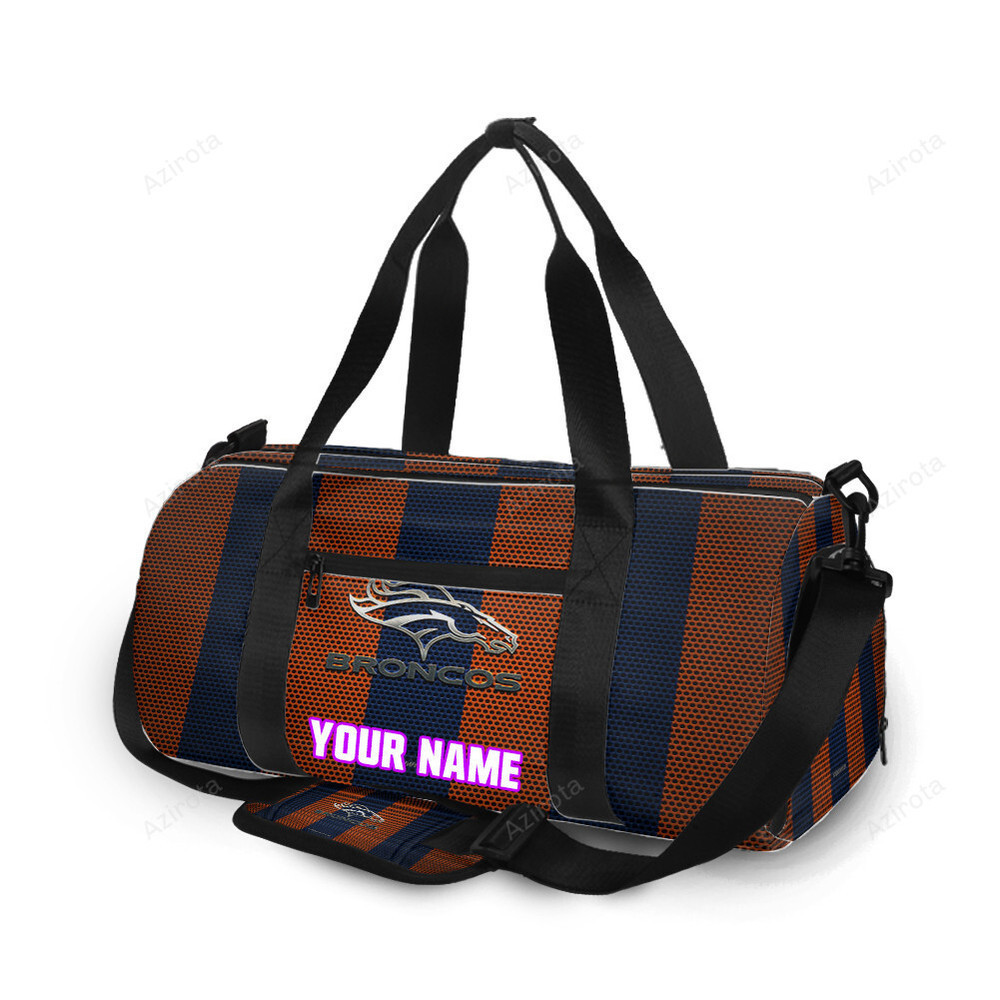 Denver broncos emblem v38 personalized name travel bag gym bag 1350 Travel Bag