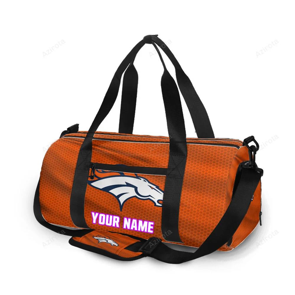 Denver broncos emblem v8 personalized name travel bag gym bag 811 Travel Bag