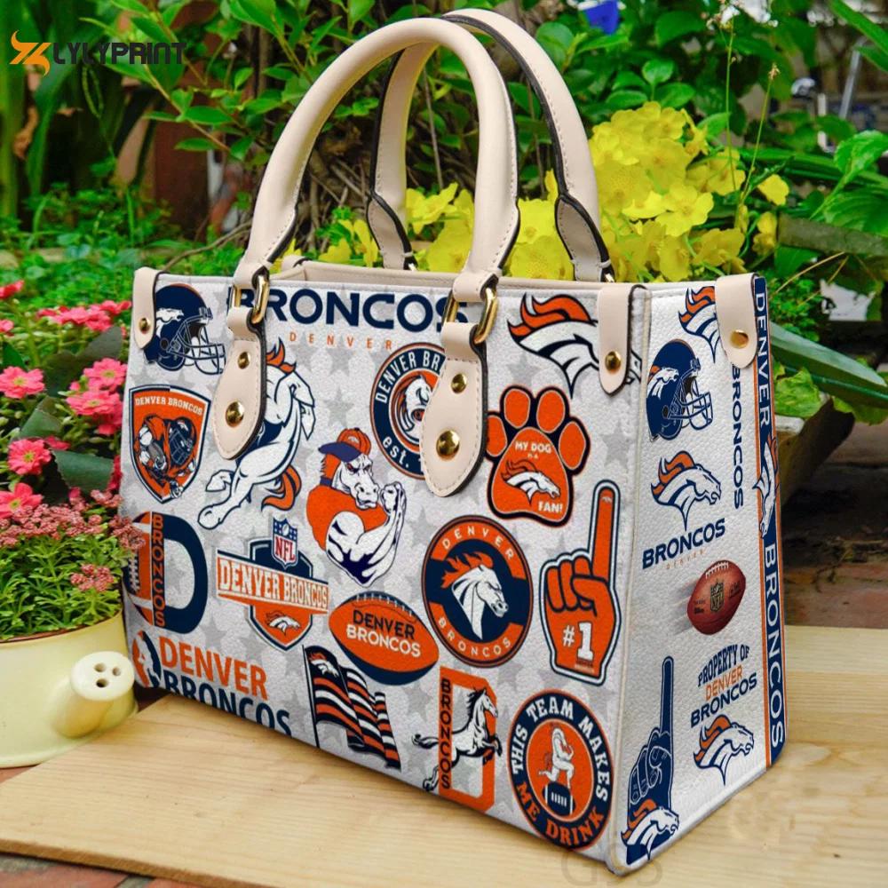 Denver broncos leather hand bag gift for women’s day gift for women s day – g95: stylish and practical accessory for football fans 3473 Women Leather Hand Bag