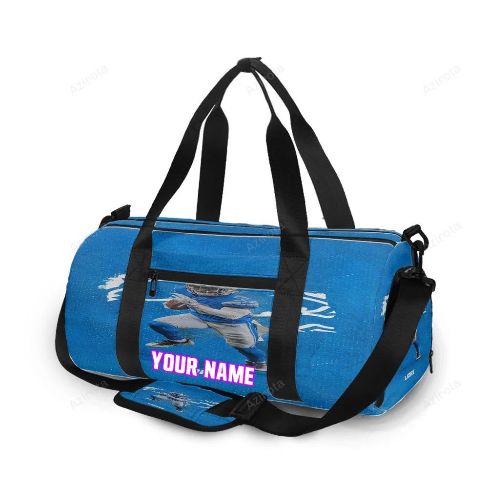 Detroit lions player running v1 personalized name travel bag gym bag 2147 Travel Bag