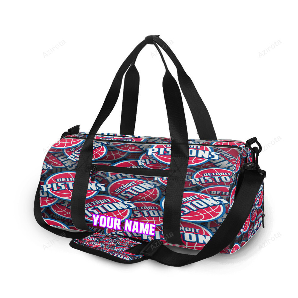 Detroit pistons1 personalized name travel bag gym bag 2163 Travel Bag