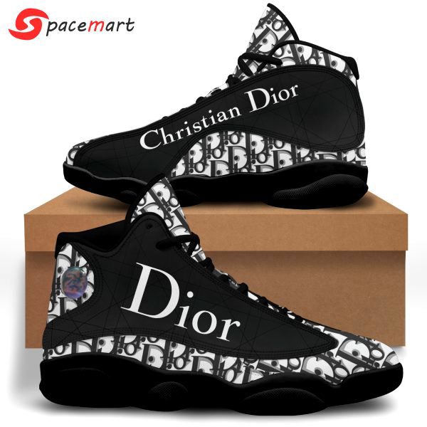 Dior black white air jordan 13 sneakers shoes hot ... Air Jordan 13