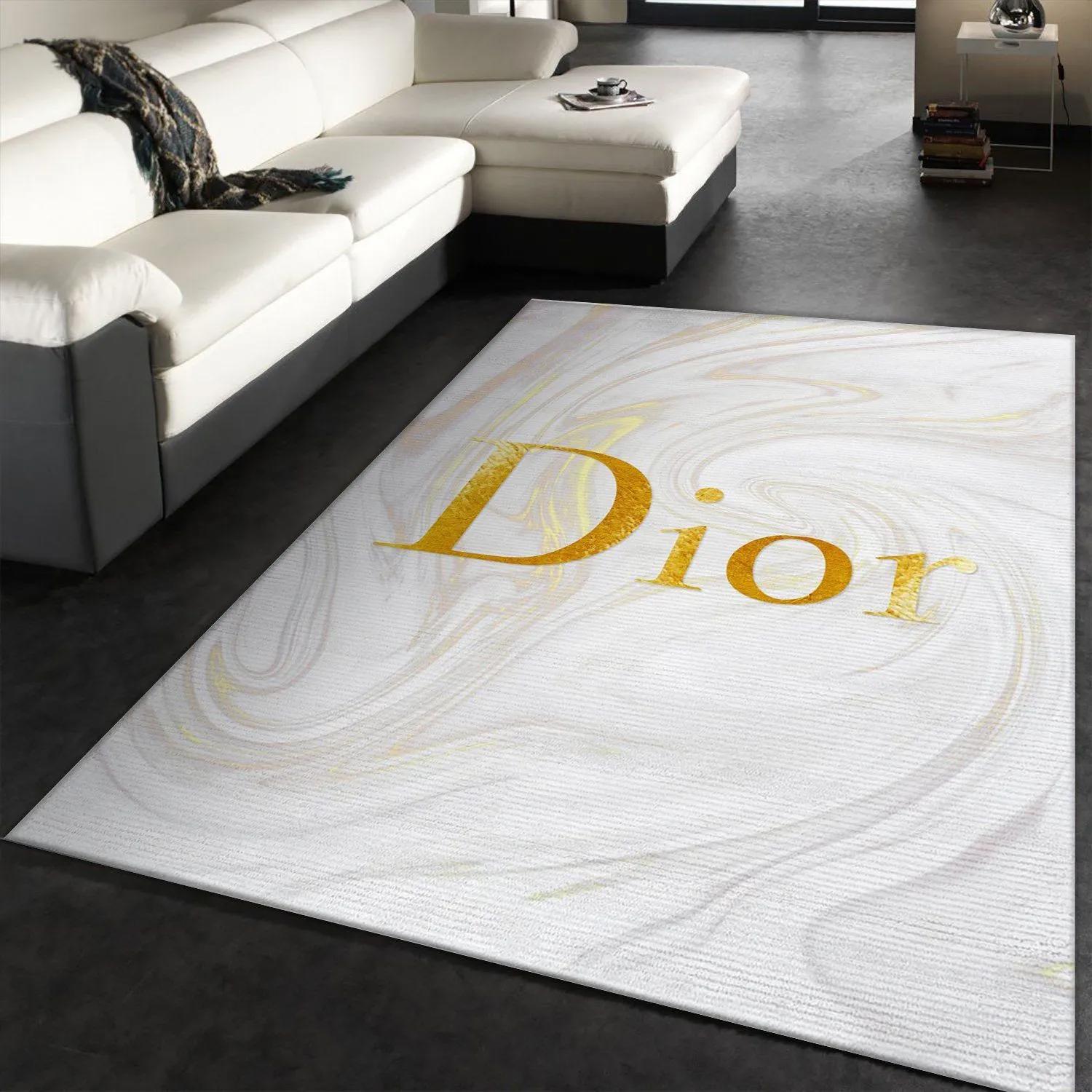 Dior logo type 754. Upgrade Your Living Room with Luxury Home Decor: Area Carpets, Floor Decor, Door Mats, and Hot Gift Items with style a High-End Fashion Brand Rectangle Rug