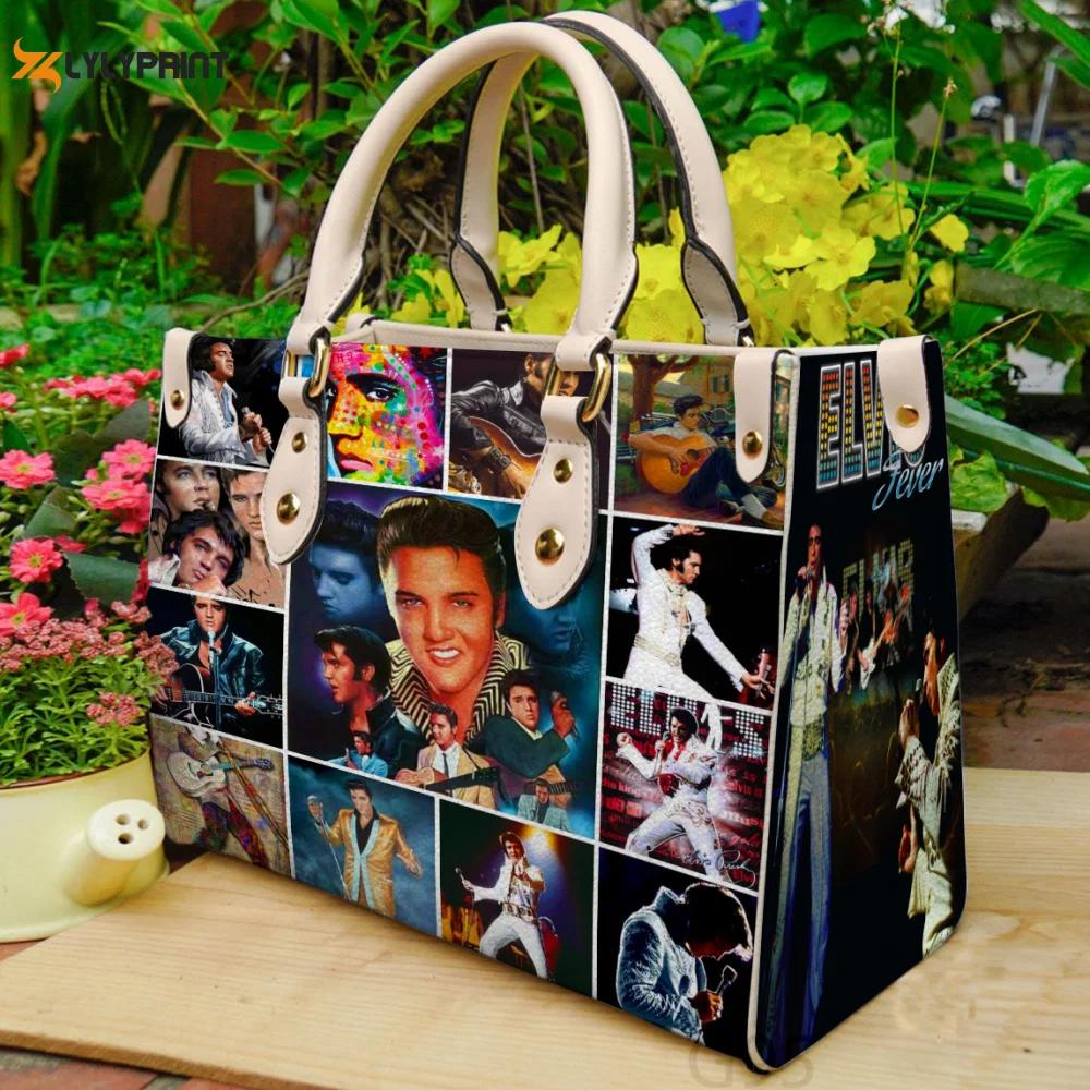 Elvis presley g001 leather bag for women gift 1794 Women Leather Hand Bag