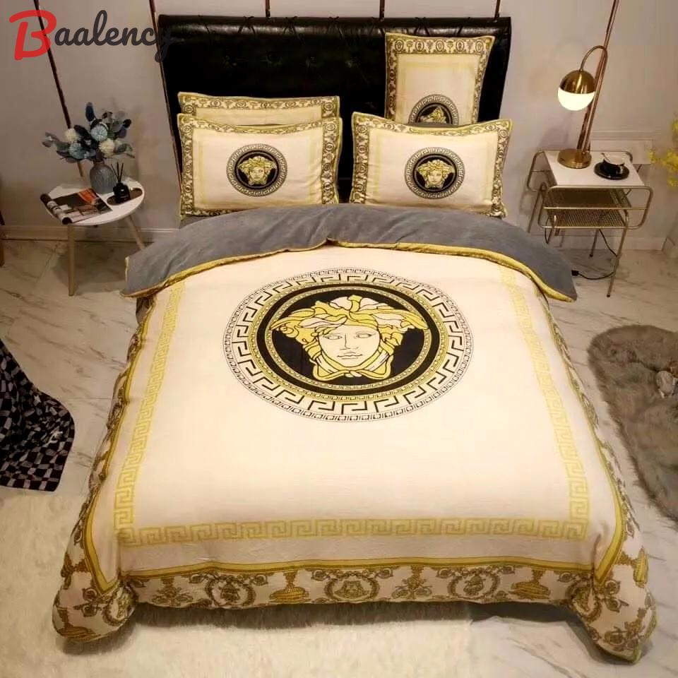 Gianni versace beige luxury brand high-end bedding set home decorations bedding sets