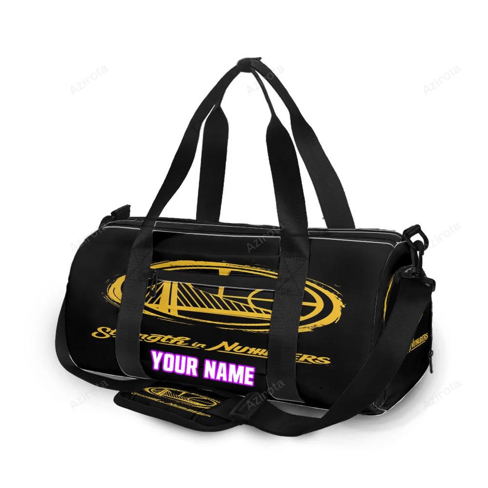 Golden state warriors strength in numbers personalized name travel bag gym bag 1228 Travel Bag