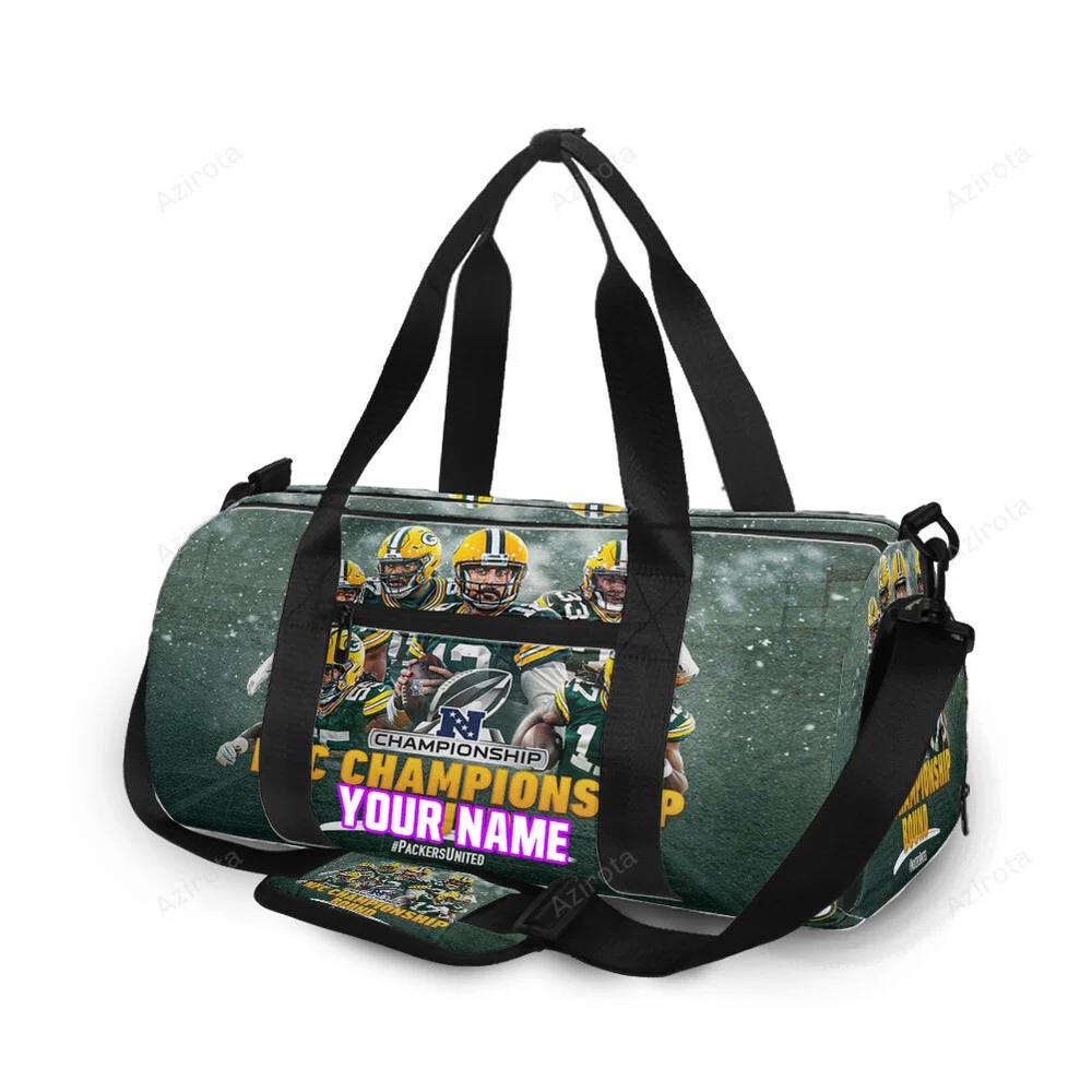 Green bay packers player team v12 personalized name travel bag gym bag 496 Travel Bag