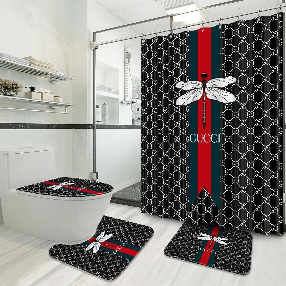 Gucci bathroom set hypebeast home decor bath mat luxury fashion brand Bathroom Set