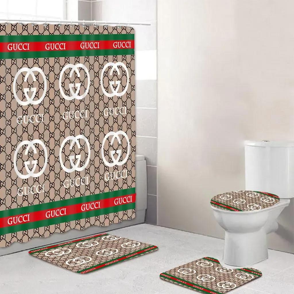 Gucci home decor hypebeast luxury fashion brand bath mat bathroom sets Bathroom Set