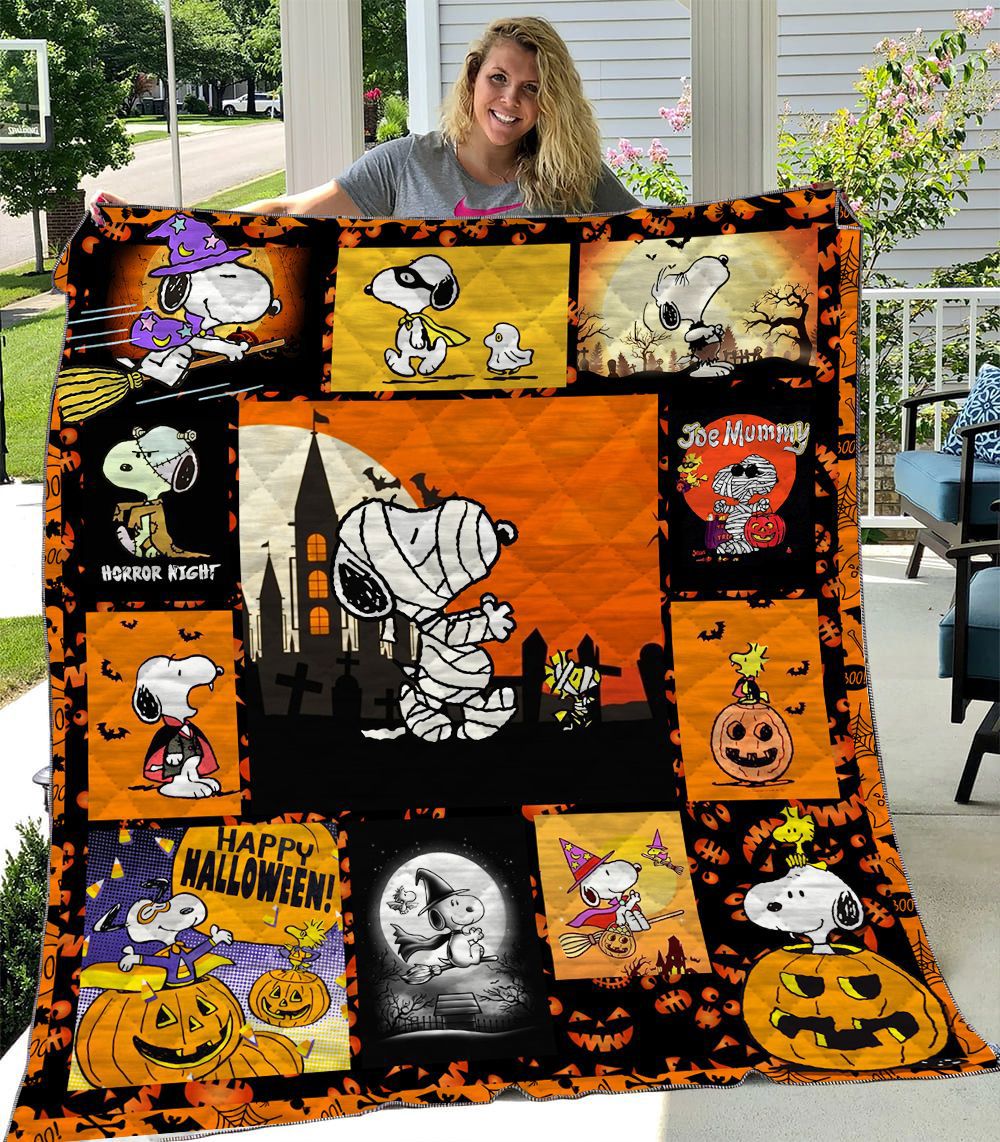 Halloween decorations cartoon character mummy snoopy halloween quilt fleece blanket fan made all season 3d Quilt Blanket