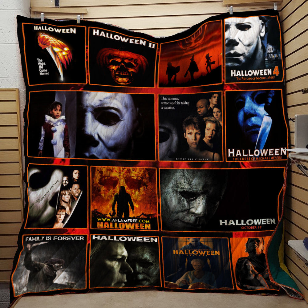 Halloween decorations micheal myers halloween quilt blanket Quilt Blanket