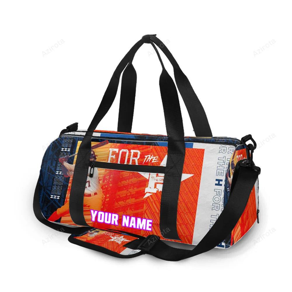 Houston astros jose altuve 27 v6 personalized name travel bag gym bag 7 Travel Bag