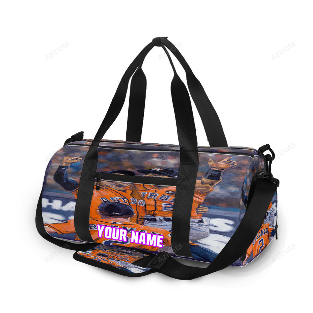 Houston astros team winning personalized name travel bag gym bag 2146 Travel Bag