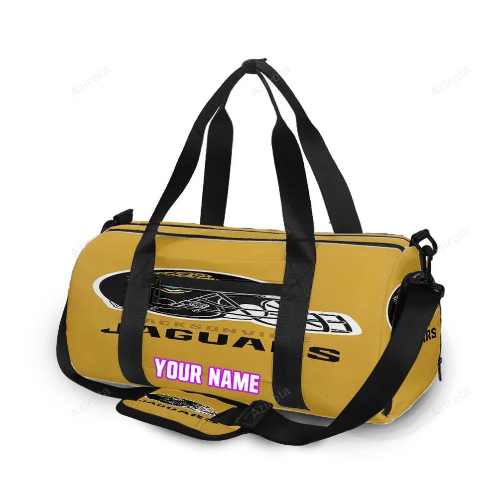 Jacksonville jaguars emblem helmet personalized name travel bag gym bag 18 Travel Bag