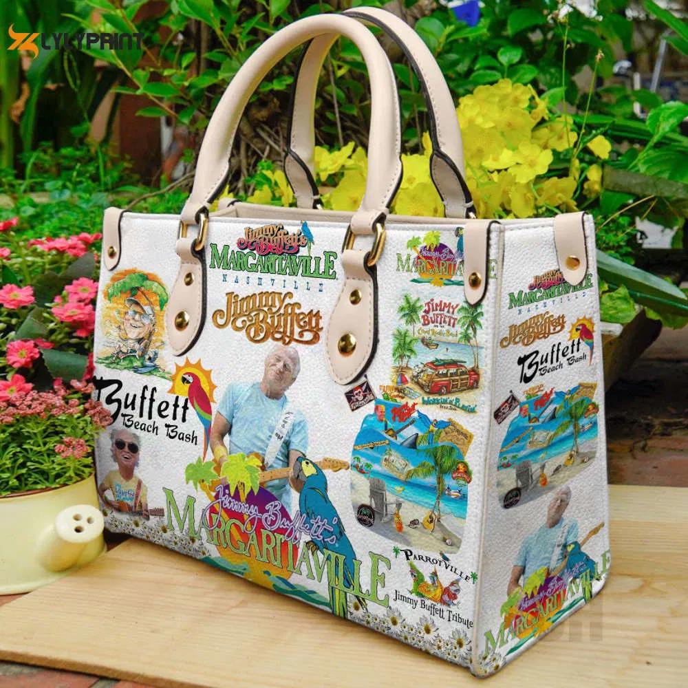 Jimmy buffett beach leather bag for women gift 1259 Women Leather Hand Bag