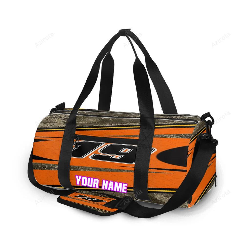 Joe gibbs racing martin truex jr3 personalized name travel bag gym bag 1432 Travel Bag