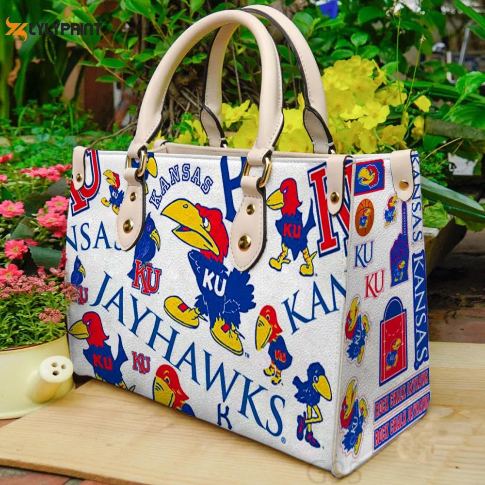 Kansas jayhawks leather bag g95 1217 Women Leather Hand Bag