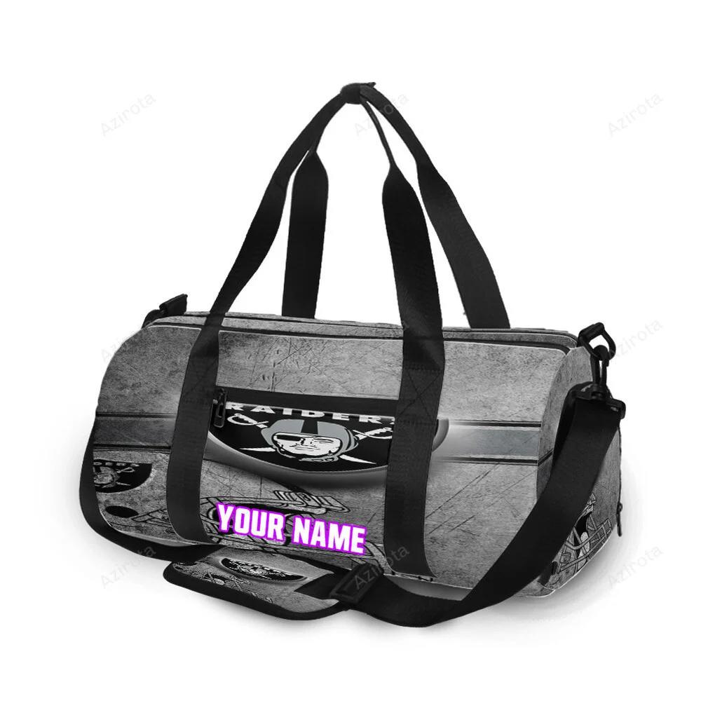 Las vegas raiders logo art vintage2 personalized name travel bag gym bag 1923 Travel Bag