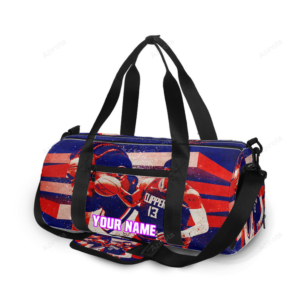 Los angeles clippers paul george 131 personalized name travel bag gym bag 1315 Travel Bag