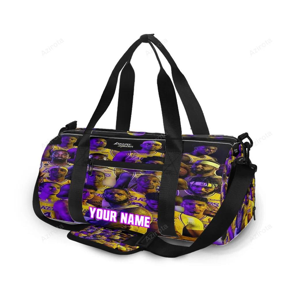 Los angeles lakers players v15 personalized name travel bag gym bag 1955 Travel Bag