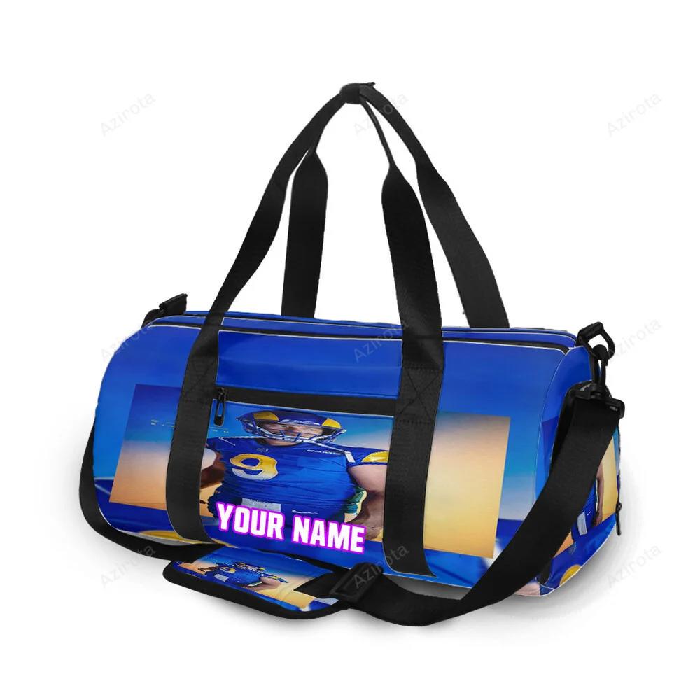 Los angeles rams john wolford2 personalized name travel bag gym bag 1576 Travel Bag
