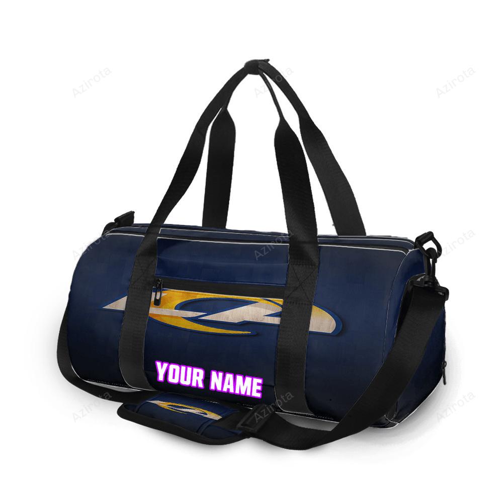 Los angeles rams la navy wood personalized name travel bag gym bag 962 Travel Bag