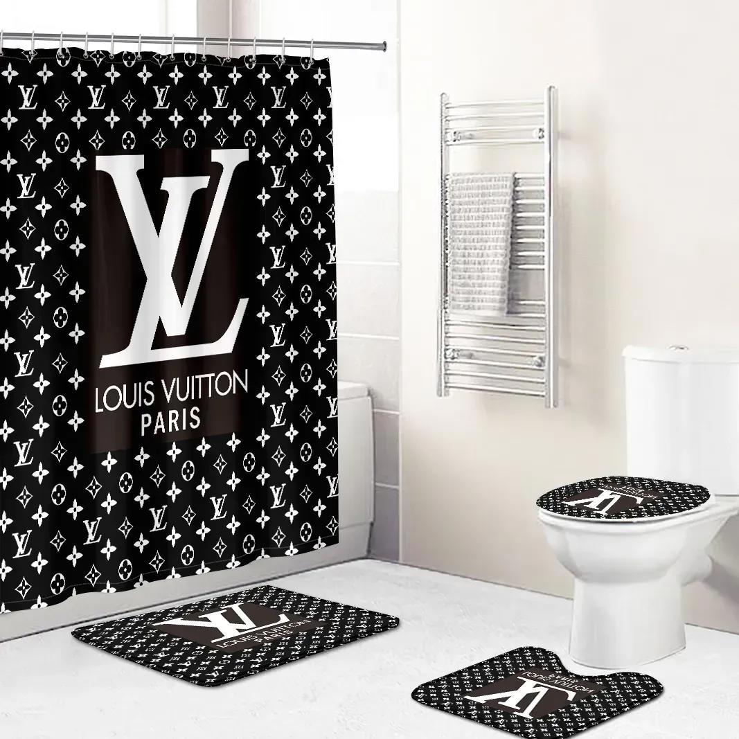 Louis vuitton bath mat hypebeast home decor bathroom sets luxury fashion brand Bathroom Set