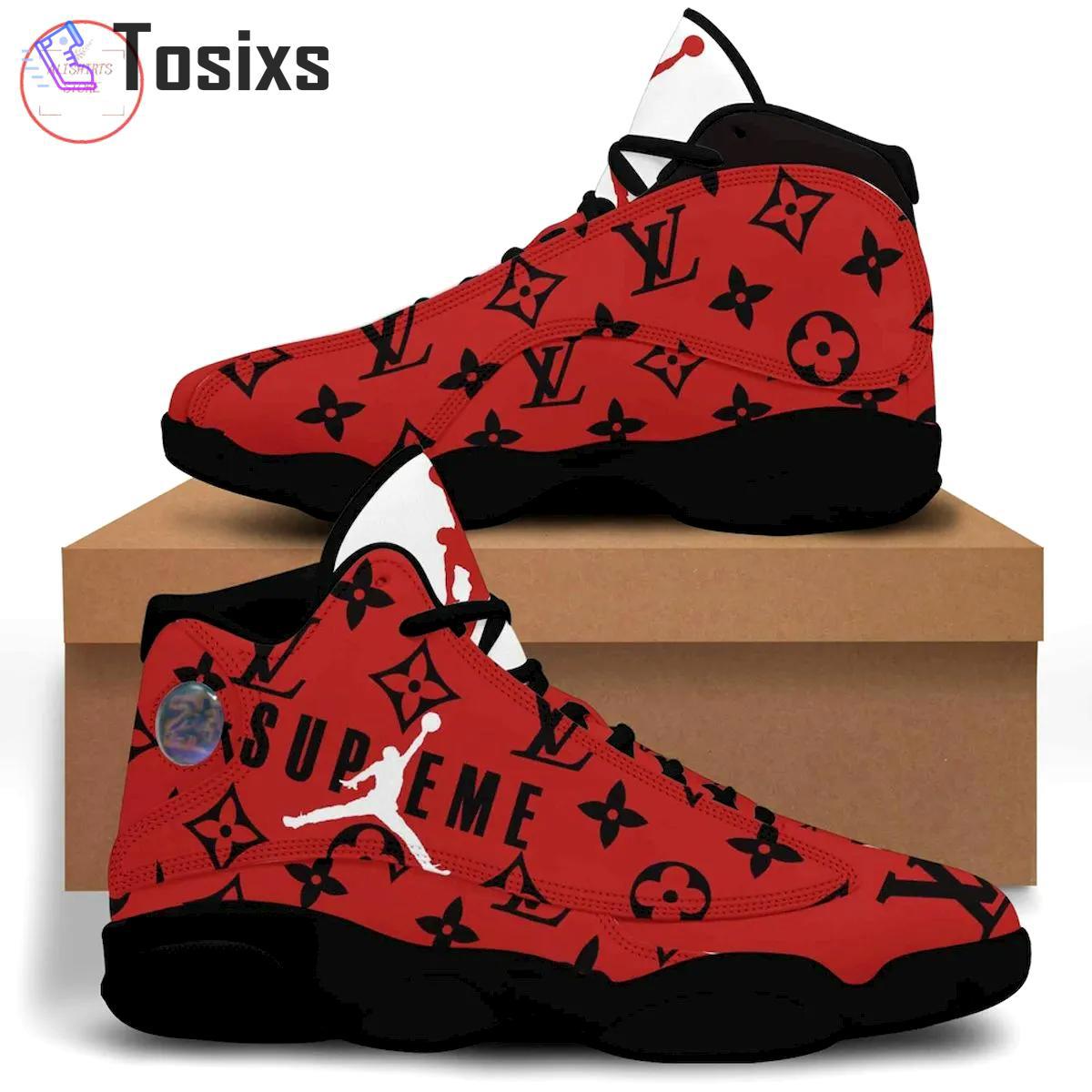 Louis vuitton supreme reds best louis vuitton l-jd13 Air Jordan 13 Gifts For Men Women Sneakers Full Size For Fans Shoes
