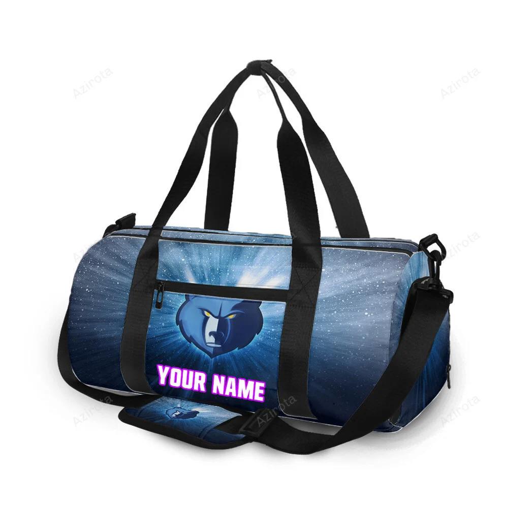 Memphis grizzlies emblem galaxy personalized name travel bag gym bag 583 Travel Bag