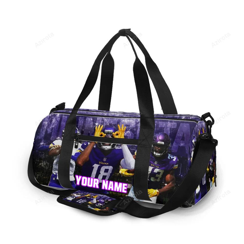 Minnesota vikings team v6 personalized name travel bag gym bag 1983 Travel Bag