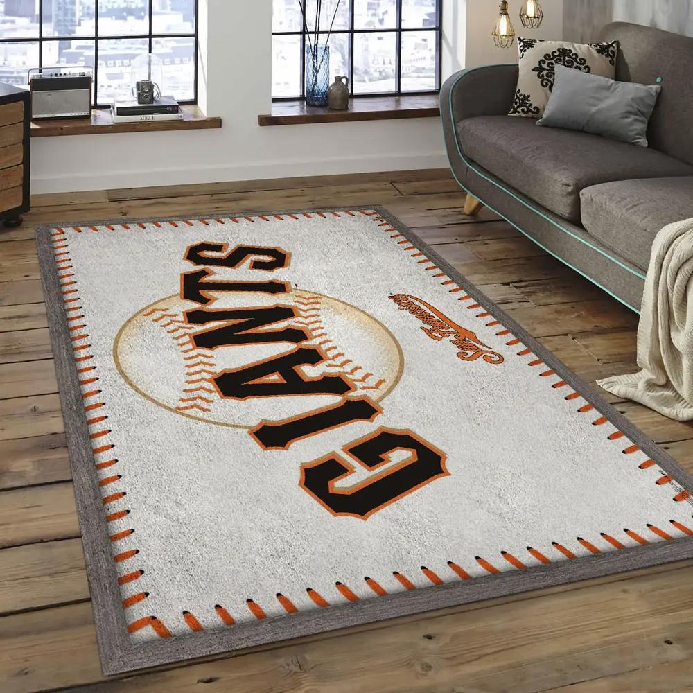 Mlb san francisco giants baseball team logo rectangle area sfg11 Rectangle Rug