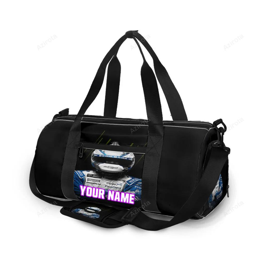 Nascar chip ganassi racing kyle larson2 personalized name travel bag gym bag 684 Travel Bag