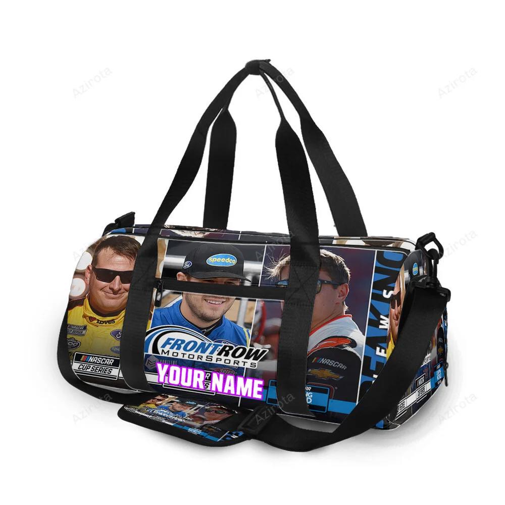 Nascar front row motor sports drivers1 personalized name travel bag gym bag 1084 Travel Bag