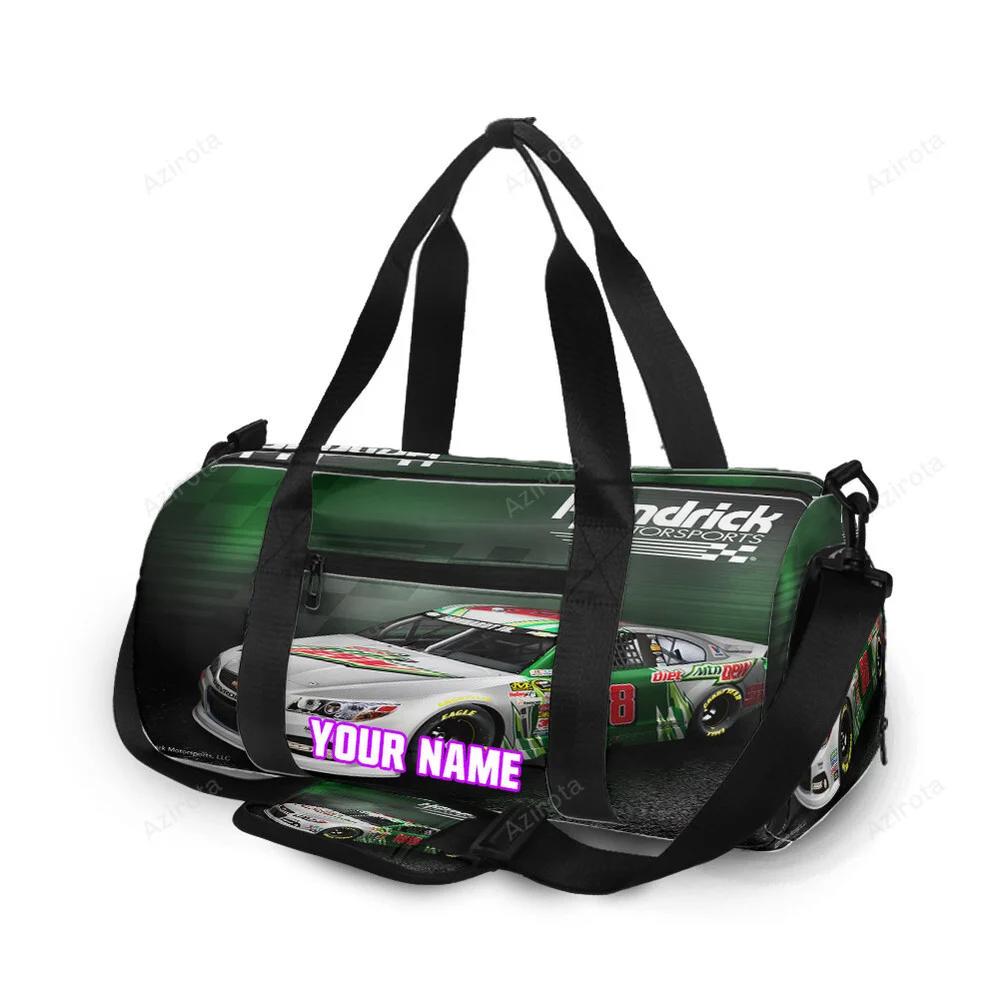 Nascar hendrick motorsports car13 personalized name travel bag gym bag 364 Travel Bag